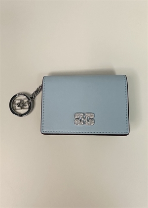 Strass Bou flap kortholder Icy Blue A6394 Ganni 